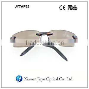Fashion Rimless Plastic Sunglass thumbnail-2