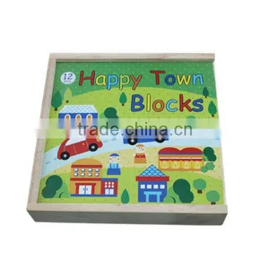 Wooden City Blocks Toys Set for Kids thumbnail-4