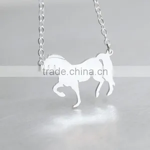 Most Pop Sterling Silver Running Horse Necklace thumbnail-1