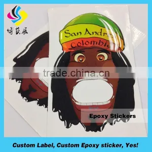 Customized 3D Epoxy Dome Sticker / Crystal Fridge Magnet thumbnail-1