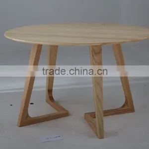 Round Solid Wood Table thumbnail-1