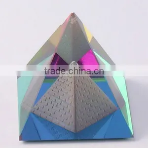 Colorful Crystal Pyramid Crystal Artwork (G-0285) thumbnail-1