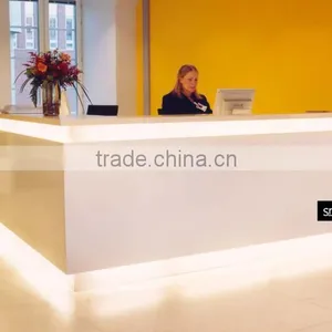 Cheap Artificial Stone Restaurant Reception Desk,solid Surface Countertop thumbnail-4