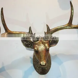 Resin Wall Mounted Deer Head for Home Decoration thumbnail-1