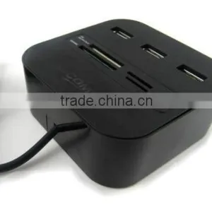 USB Combo With 3 Ports High Speed USB HUB 2.0 and TF/SD/M2/MS Card Reader thumbnail-2