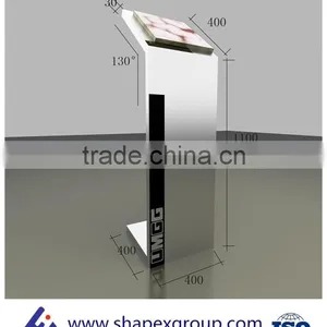 Stand Menu Display Stand, Stainless Steel Sign Stand thumbnail-1