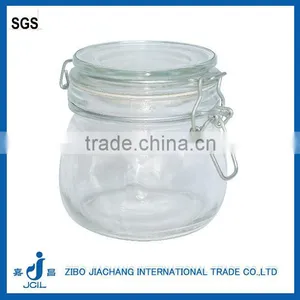 500ml Zibo Ball Shape Glass Bottles for Jam With Lids Ck06 thumbnail-2