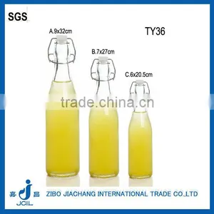 1000ml ,500ml ,250ml Juice Glass Jar With Swing Top Lid thumbnail-1