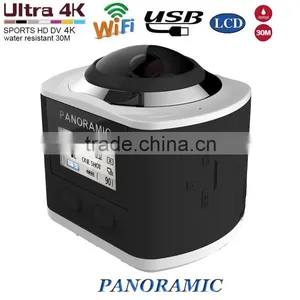 Panoramic WiFi Sport DVR Action Camera Car Camera Waterproof 4K Ultra HD 0.96 Inch LCD thumbnail-4