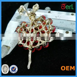 Beautiful Girl Brooh Rhinestone Brooch For Wedding In Bulk thumbnail-5