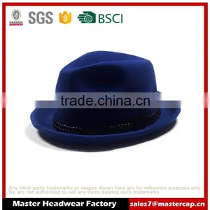 Blue Fedora Hat Block Hat thumbnail-1