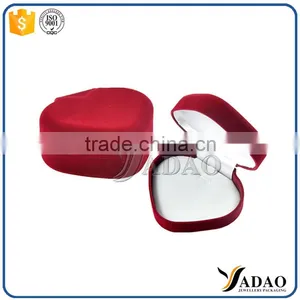 Heart Shape Red Flocking Sofia Jewelry Gift Packaging Box thumbnail-1