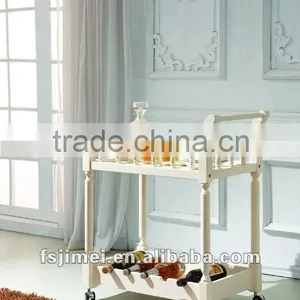 Modern MDF Panel White Hand Trolley thumbnail-1
