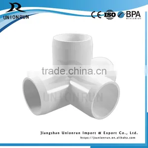 Hot Sale 3/4 Inch 4 Way Tee PVC Fitting Tee Joint Pipe Tube Pipe Fittings thumbnail-2