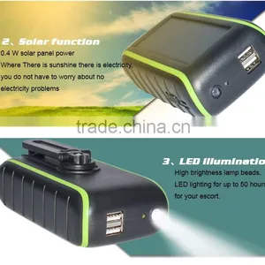2016 Newest Mobile Power Supply Battery, Waterproof Solar Power Bank Charger With LED Light thumbnail-5