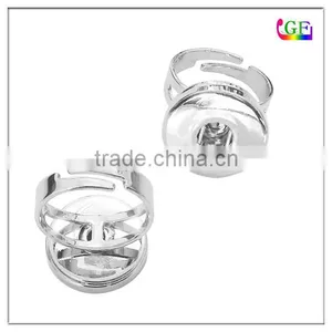 DIY Interchangeable Snap Button Rings for Women Men thumbnail-1