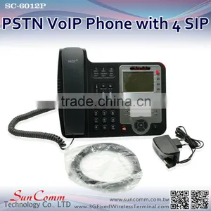 SC-6012P Professional Microphone Headsets IP Phone With PSTN Support 4 SIP Lines thumbnail-2
