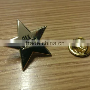 2014 Metal Star Pin Badge/Beautiful Star Lapel Pin/silver Star Badge thumbnail-1