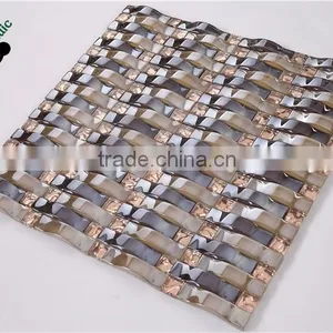 SMP25 Classical Crystal Mosaic Clear Glass Mosaic Tile Colored Mosaic thumbnail-2