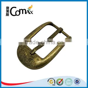 Rolling Antique Brass Metal Adjustable Pin Belt Buckle thumbnail-1