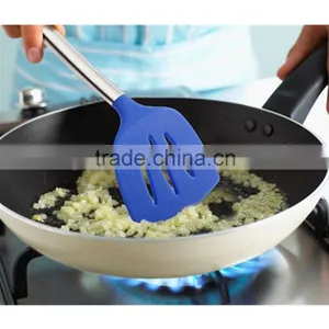 Non-stick Best Kitchen Helper Silicone Cooking Utensils Silicone Slotted Turner thumbnail-3