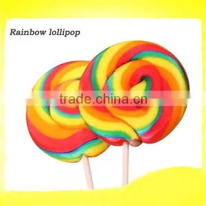 Rainbow Candy Flat Swirl Lollipops Candy thumbnail-1