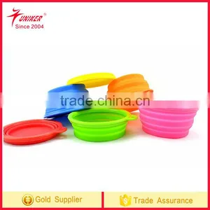 Wholesales Eco Friendly Pet Silicone Foldable Bowl thumbnail-1