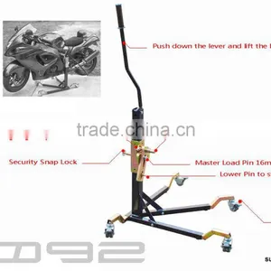 Motorcycle Central Lift Stand Central Moving Stand Dolly Side Stand With Damper SMI2092-R thumbnail-2