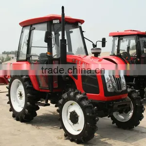 High Quantity of Sale 85HP 4WD Agricultural Tractor With Cabin and Paddy Tyre QLN854B thumbnail-1