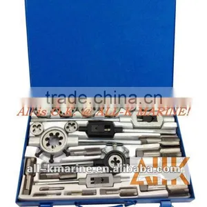 Screw Plate Sets For Straight Pipe Threading (PS) With One Tap & One Round Split Die for Each Size R4 thumbnail-1