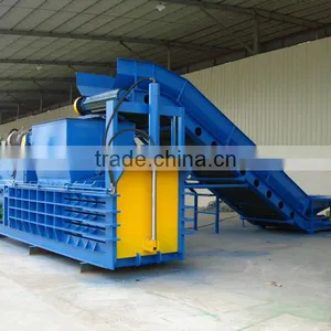 China Hydraulic Driven Plastic Recycling Machine Baler, Plastic Bottle Baler Machine thumbnail-2