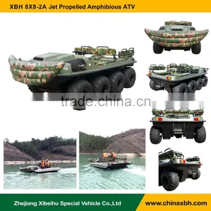 XBH 8x8-2A Jet Propelled Vehicle Tank Atv Amphibious ATV All Terrain Vehicle Amphibious Boat thumbnail-1