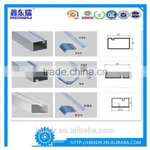 OEM Aluminum Factory High Quality Aluminum Edge for Kitchen Cabinet and Custom Glass Aluminum Extrusion Frame thumbnail-1