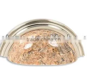 Cup Pull-GV-BN Granite Pull Cup Pull Brushed Nickel for Kitchen and Bathroom thumbnail-1