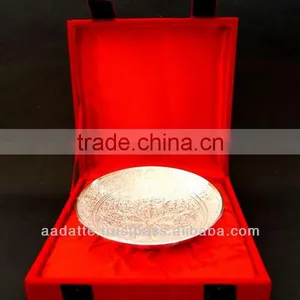 Kitchen Accessory Brass Bowl Beautiful Decorative New Design Silver Plated Bowl thumbnail-4