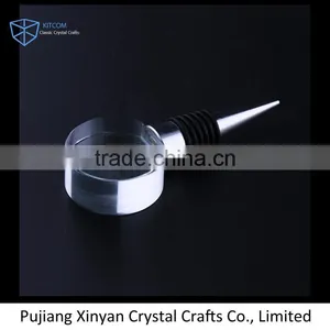 Professional Factory Supply Simple Design Crystal Personalized Wine Stopper thumbnail-1