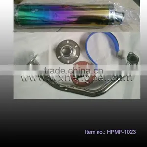 Motorcycle Muffler , Exhaust for GY6 50cc , Muffler for GY6 , Motorcycle Exhaust , Motorcycle Parts thumbnail-1