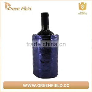 Green Field Washable Kraft Paper Bottle Wine Cooler Bag thumbnail-4