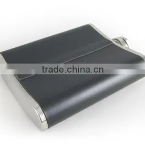 2016 New Leather Wine Bottle, 304 Hip Flask Stainless Steel Hip Flask thumbnail-4