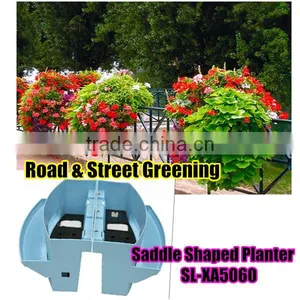 Vertical Garden Fence Decorative Garden Stone Flower Pot Resin Animal Metal Flower Pot Hanger thumbnail-2