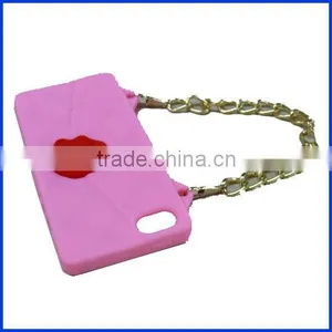 Super Cute Pink Silicone Phone Purse Handbag & Wallet thumbnail-1