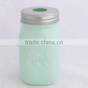 New Design Mason Jar Soap Dispenser With Stainless Steel Lid thumbnail-2