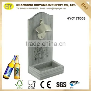Wholesale Decorative Wood Wall Hanging Beer Opener thumbnail-5