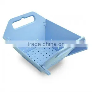 PP Plastic Food Grade Household Product Factory Wholesale Foldable Colander thumbnail-2