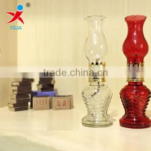 Wholesale Transparent Glass Candle Holders/ Kerosene Lamp thumbnail-1