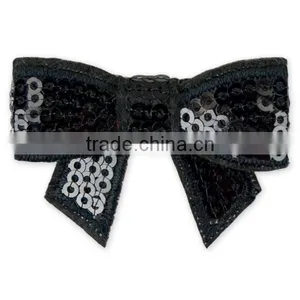Wholesale 18 Colors 1.8" Baby Pink Sequins Hair Bow thumbnail-3