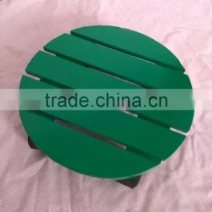 Rectangle Handmade Wooden Flowerpot Matwooden Flowerpot Stand With Wheels Round Wooden Flower Stand Mat thumbnail-3