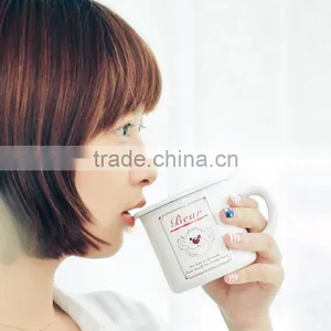 Factory Wholesale Customized Metal Enamel Mug Enamel Camping Mug With Custom Design thumbnail-1