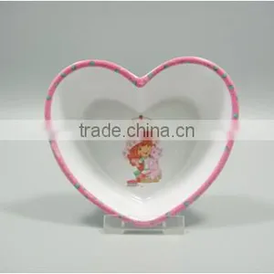 Heart Shaped High Quality Melamine Salad Bowl for Children thumbnail-1