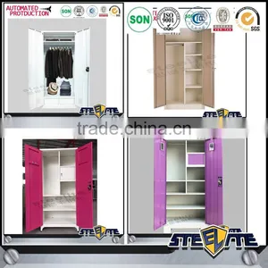 China Factory Steel Almirah Online Shopping/Clothes Cupboard Design/2 Door Iron Cupboard thumbnail-6